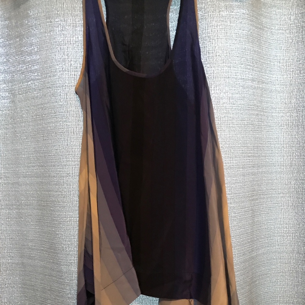 BCBG Blue And White Stripe Tank