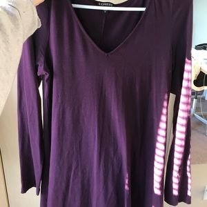 Purple Long Sleeved Dress