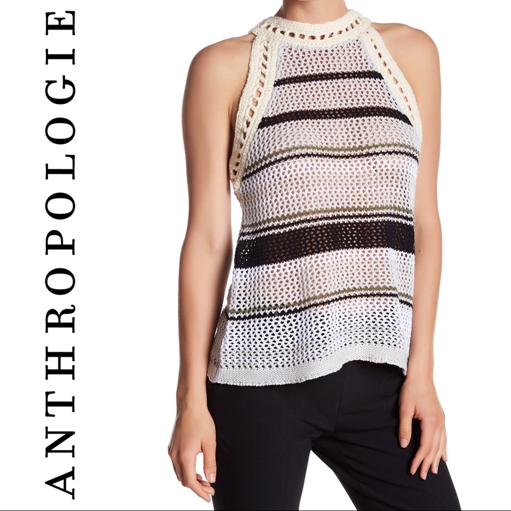 🆕 Anthropologie John & Jenn Open Stitch Tank