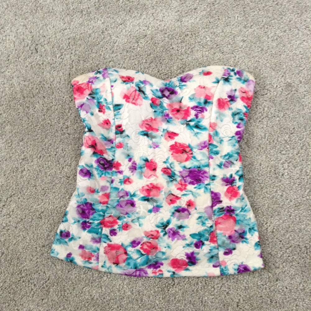 Strapless top size small