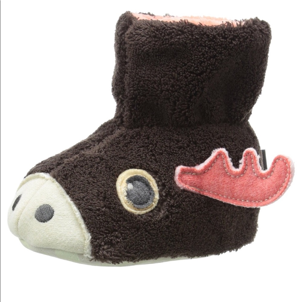 Adorable moose slippers