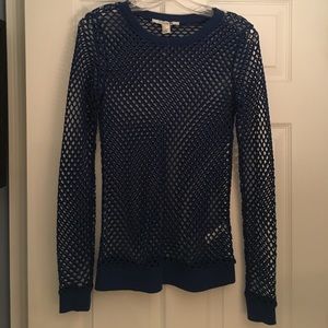 Never Worn Long Sleeve Forever 21 Netted Shirt