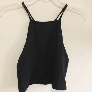 Black tank Crop Top