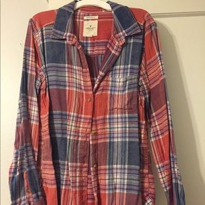 American eagle flannel top