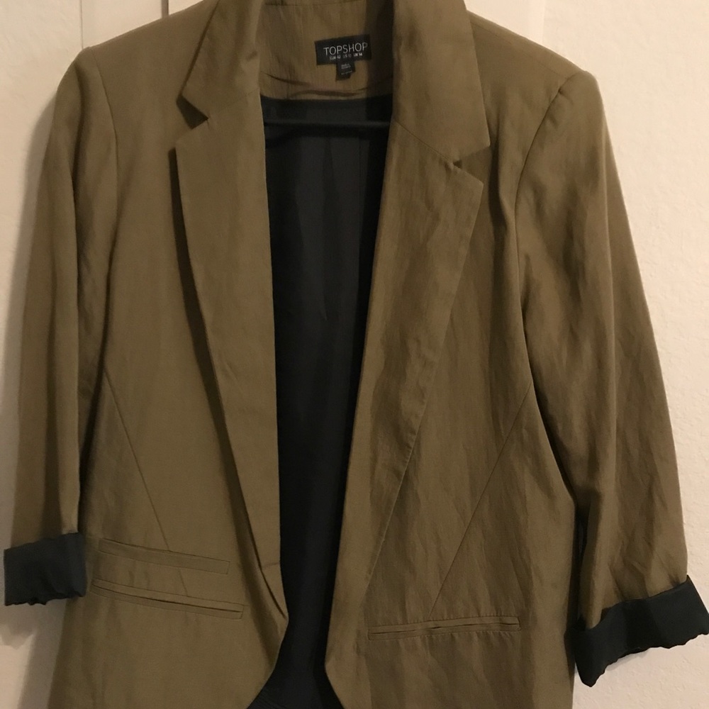 Olive Blazer from Top Shop
