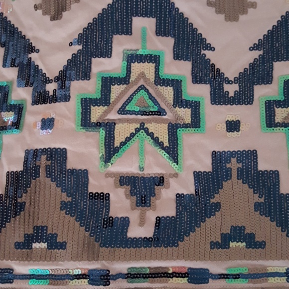 Express sequin mini skirt - Picture 2 of 3