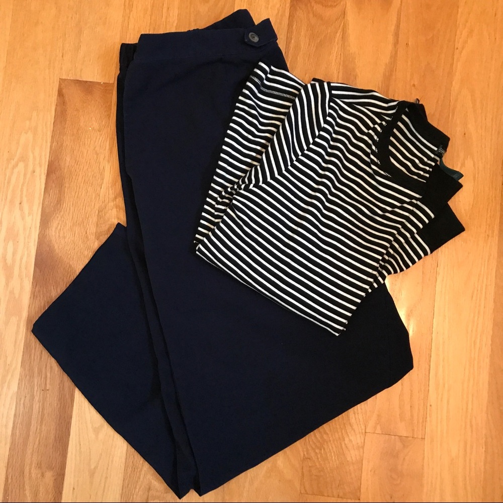 C.J. Banks Navy Tapered Trouser