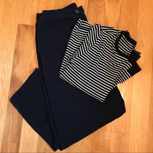 C.J. Banks Navy Tapered Trouser