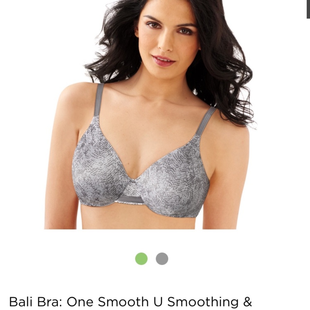 BALI Slate Gray Full Figure Support Bra 36DD/E