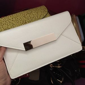 NWT Aldo white clutch/crossbody bag