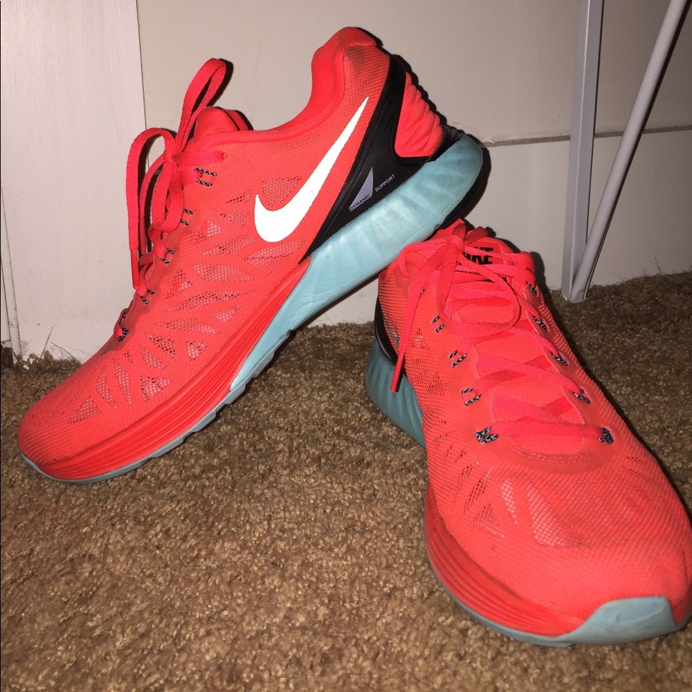 Neon Orange Nike Sneakers
