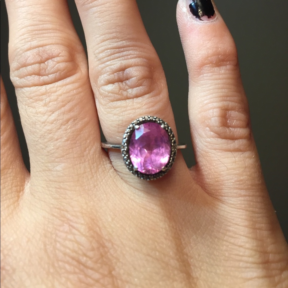 Amethyst Sterling Silver ring size 8