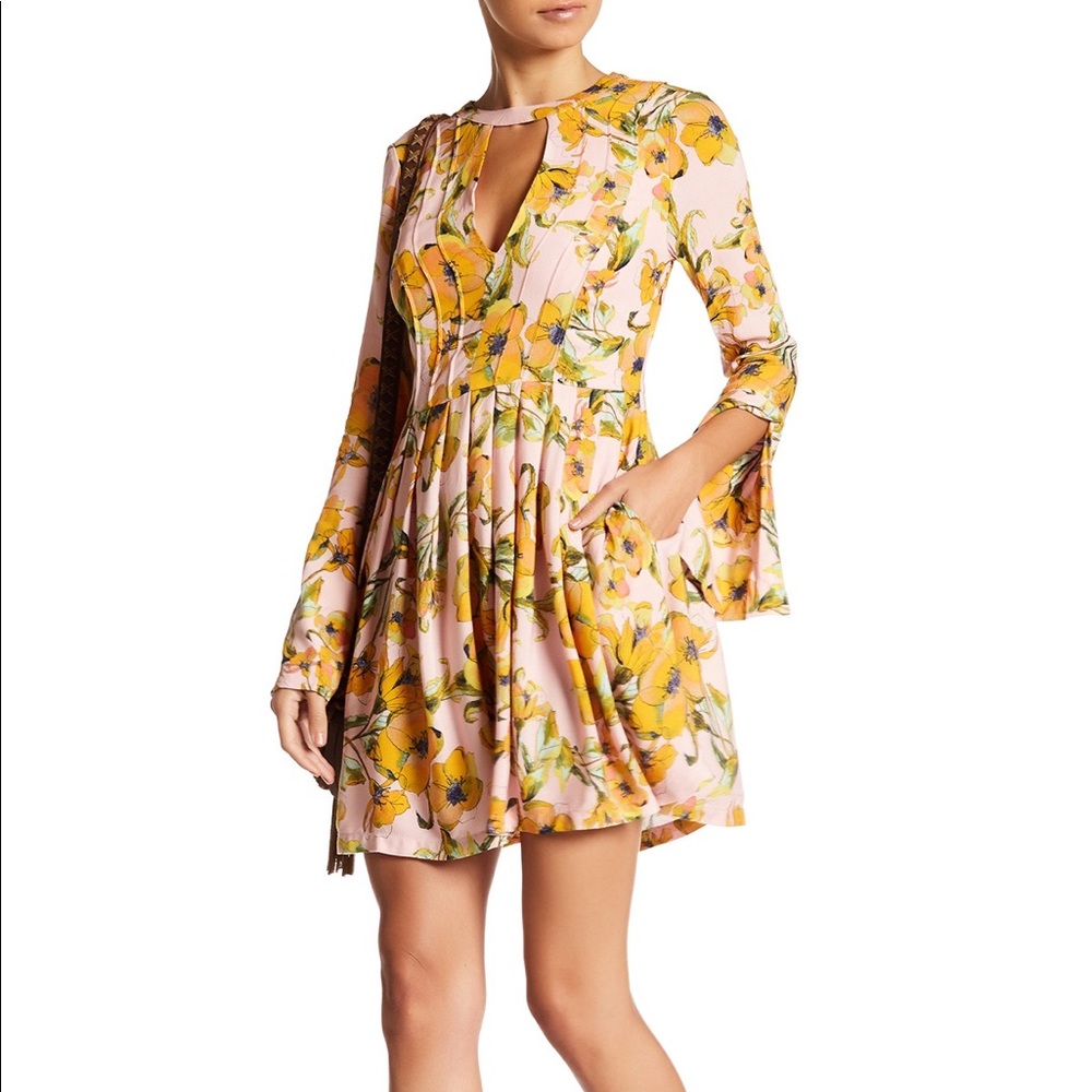 Tegan Floral Mini Dress NWOT