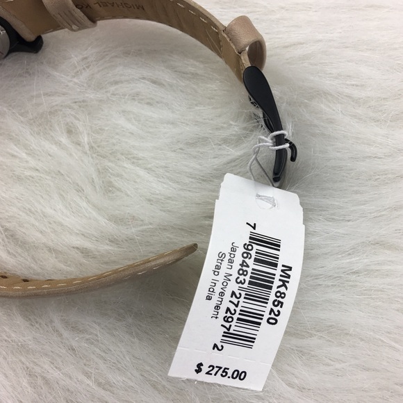 Michael Kors ryker black face tan leather watch - Picture 5 of 7