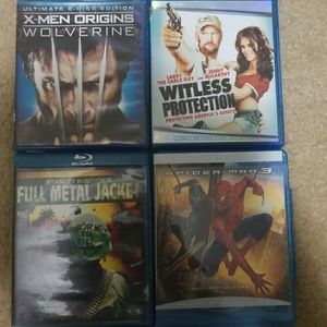 Blue ray DVD movie bundle