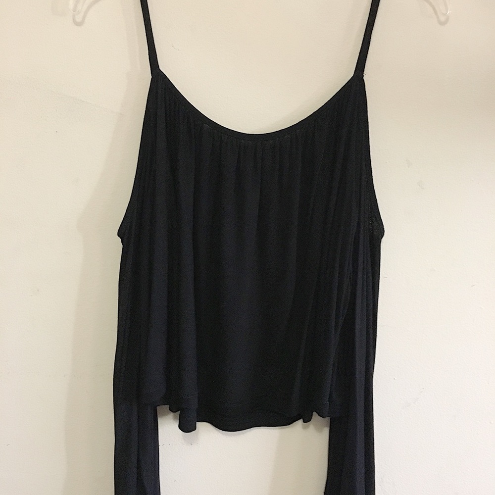 Black Top with Open Shoulder