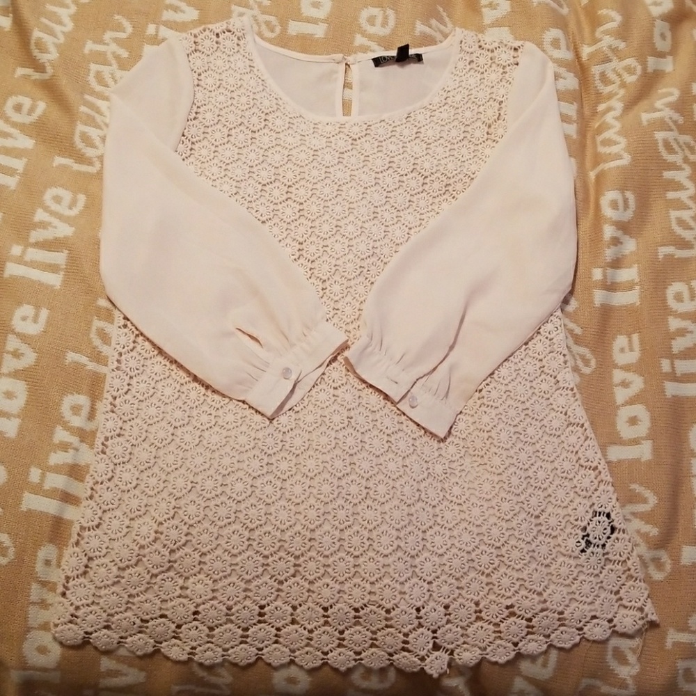 Blush colored blouse