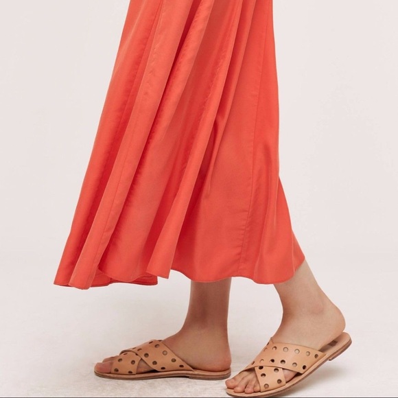 Elegant reddish orange long dress - Picture 5 of 8