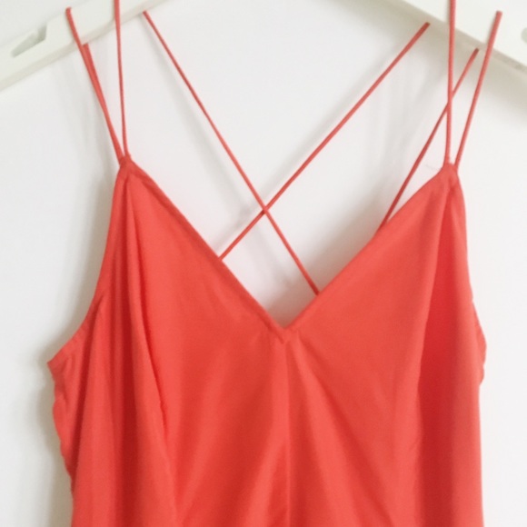 Elegant reddish orange long dress - Picture 4 of 8