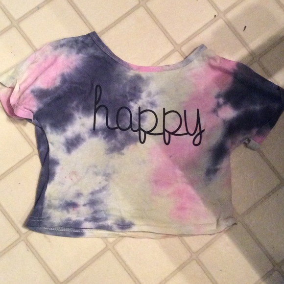 Happy the dye cropped tee shirt - Picture 2 of 2