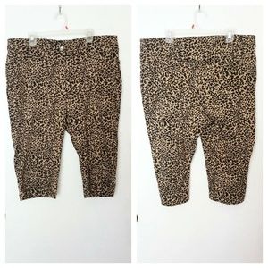 Cheetah print capris