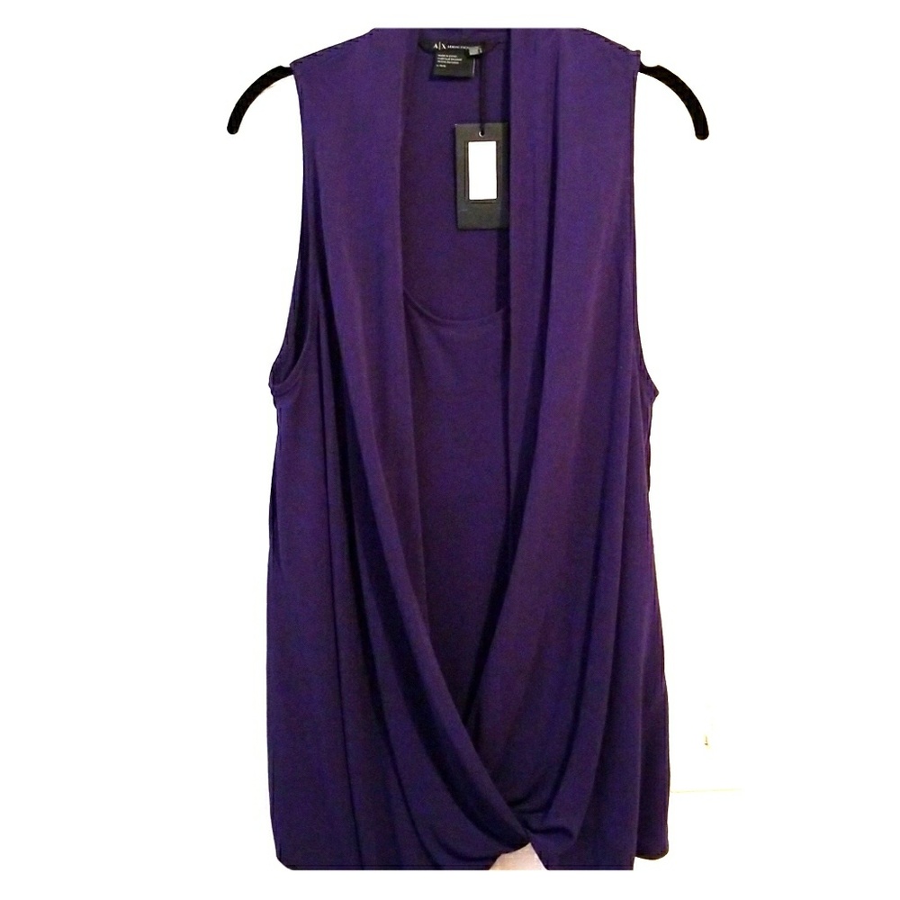 Sleeveless drapey top