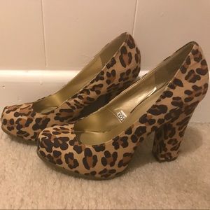 Leopard high heel