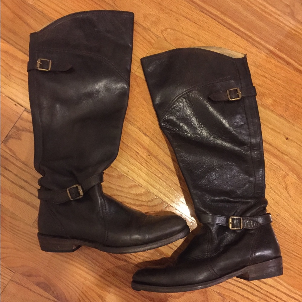 💋✨Frye Dorado Leather Riding Boots🌟 - Picture 1 of 6