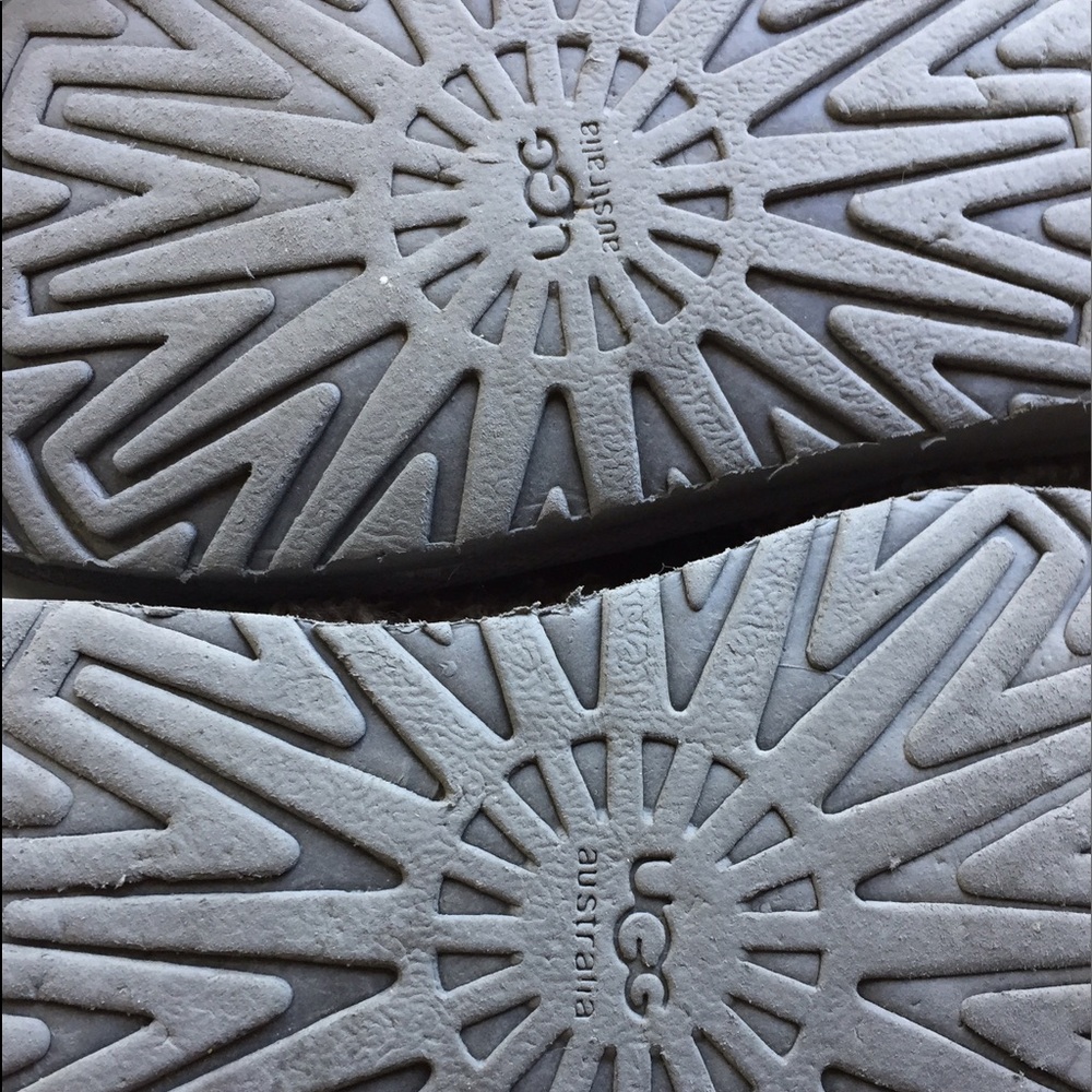 Authentic UGG grey knit boots foldable