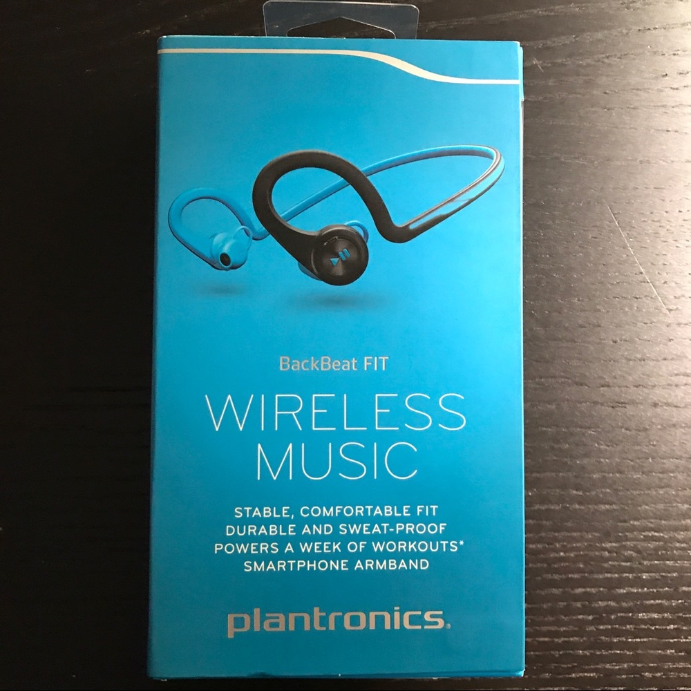 Plantronics Back Beat Fit Blue Wireless Headphones