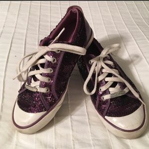 Sequined coach tennis shoes Sequined coach tennis shoes