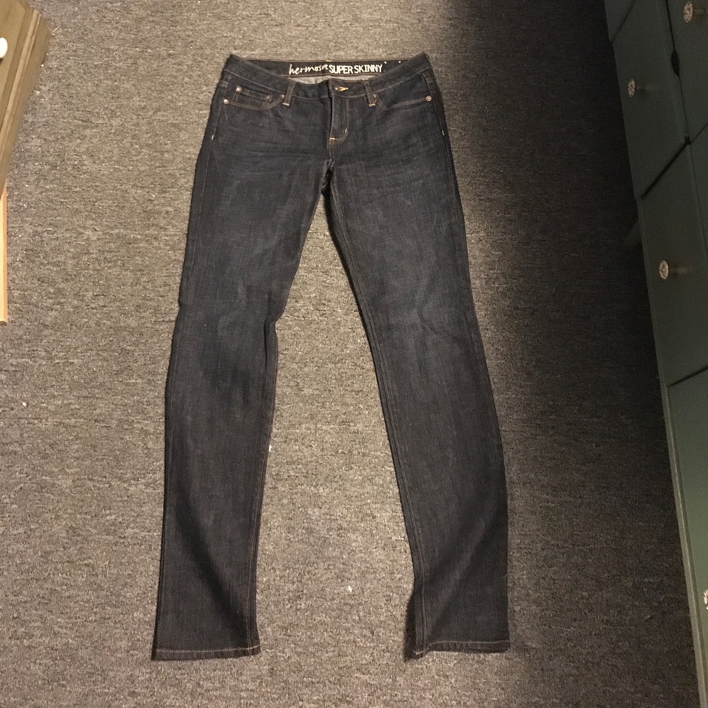 Bullhead Hermosa super skinny dark blue jeans