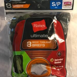 Boys size 6-8 Hanes briefs. New