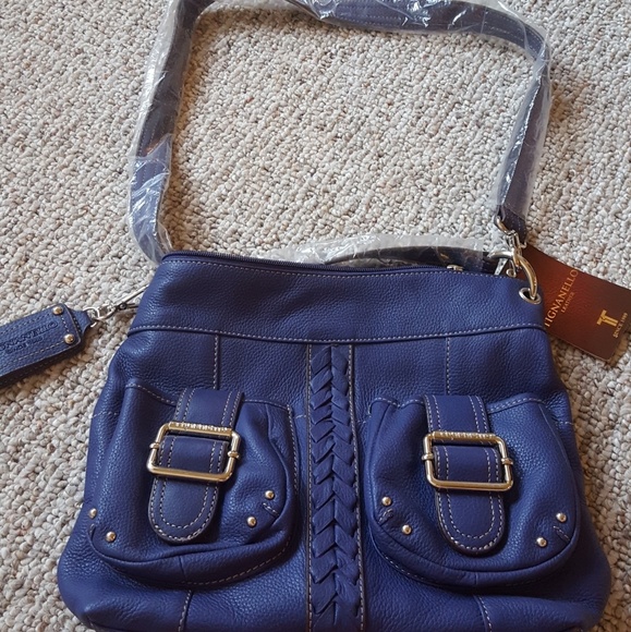 Tignanello Purple Italian Leather Purse - Picture 1 of 3