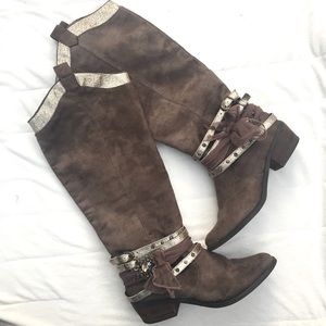 Not rated suede riding boots