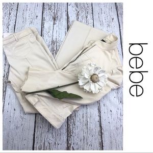 💕SALE💕 Bebe Cream Pinstriped Pant Suit 💕SALE💕 Bebe Cream Pinstriped Pant Suit