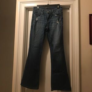 Medium Wash Slim Flare Express Jeans