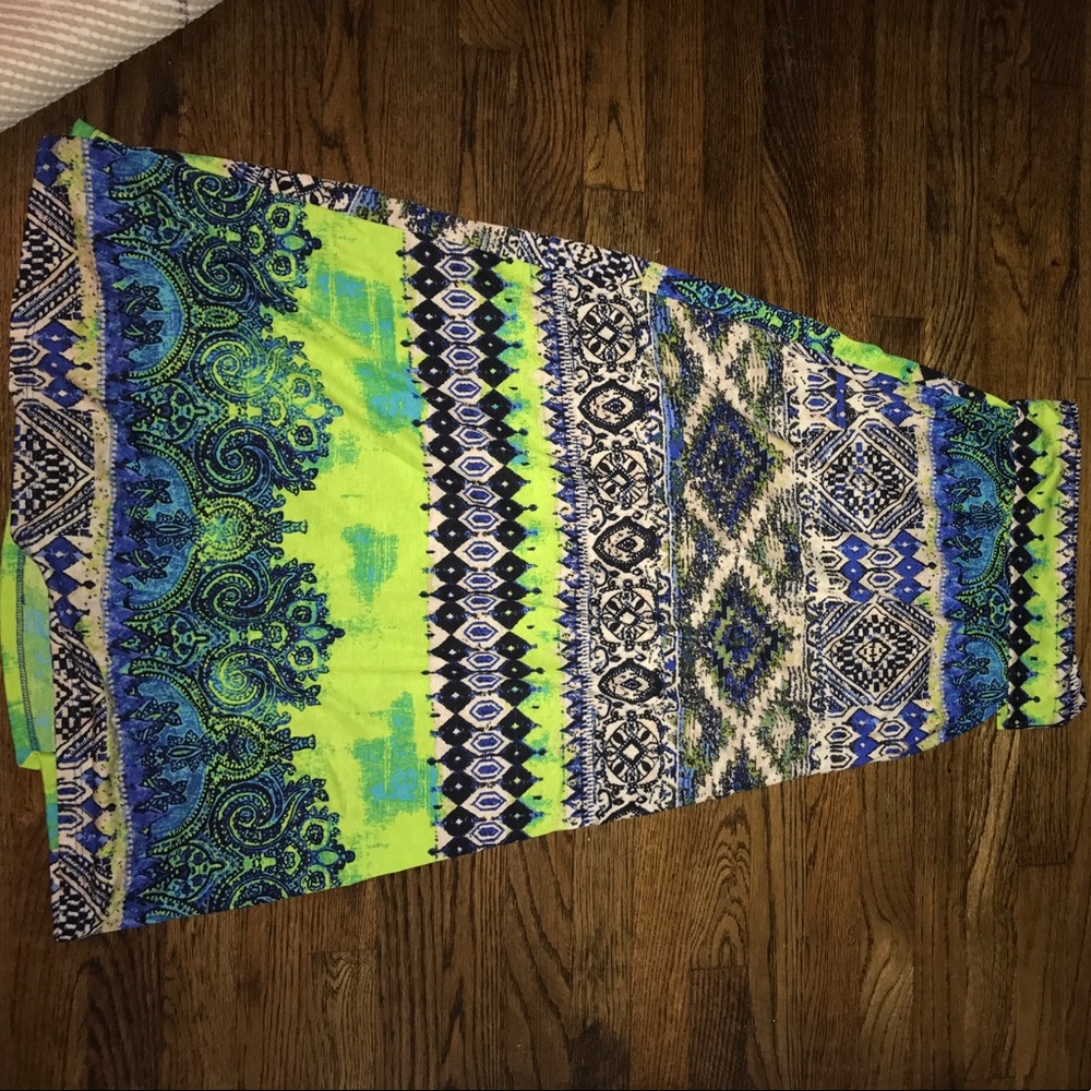 Multi colored maxi skirt