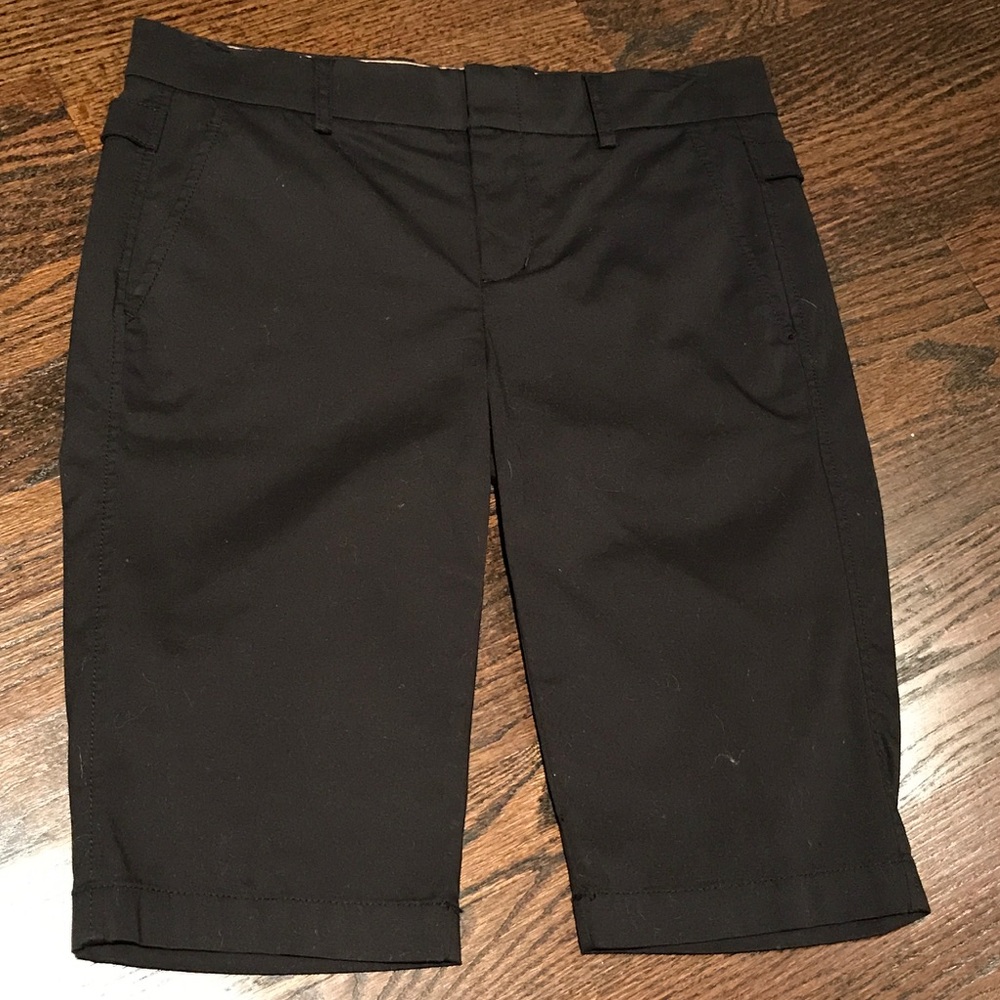 Vince black cotton Bermuda shorts NEW WITH TAGS