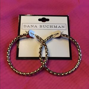 Dana Buchman gold hoop earrings Dana Buchman gold hoop earrings