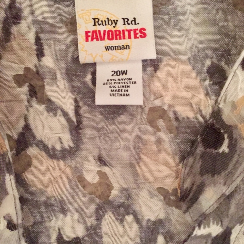 Ruby Rd. Animal Print Blouse - Picture 3 of 3