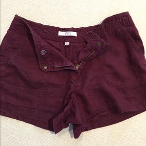 Ann Taylor Loft Purple Shorts 100% Linen Ann Taylor Loft Purple Shorts 100% Linen