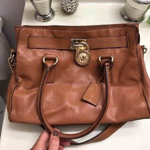 Michael Kors Tan Leather Bag