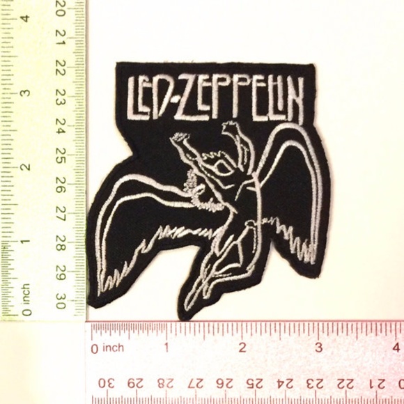 Led Zeppelin Patch, Iron On Band DIY rock fan gear - Picture 2 of 2