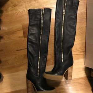 Chloe over the knee boots rubber toe Authentic
