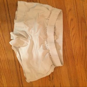 J crew factory white canvas shorts