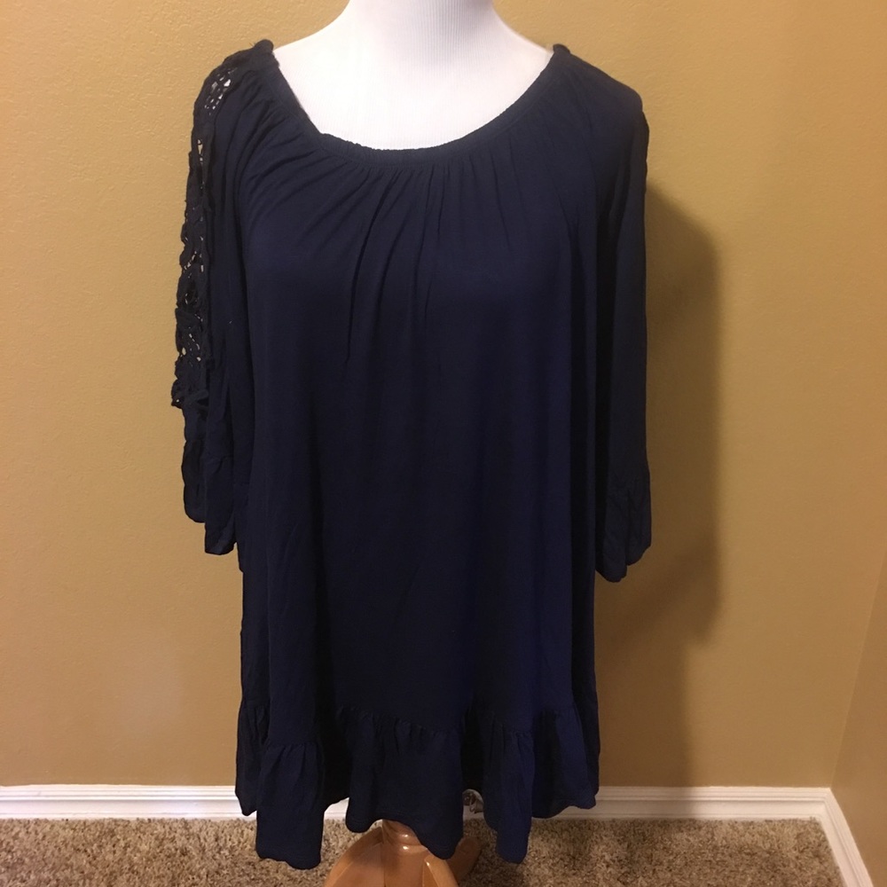 ❤️ Women's navy long sleeve tunic various sizes