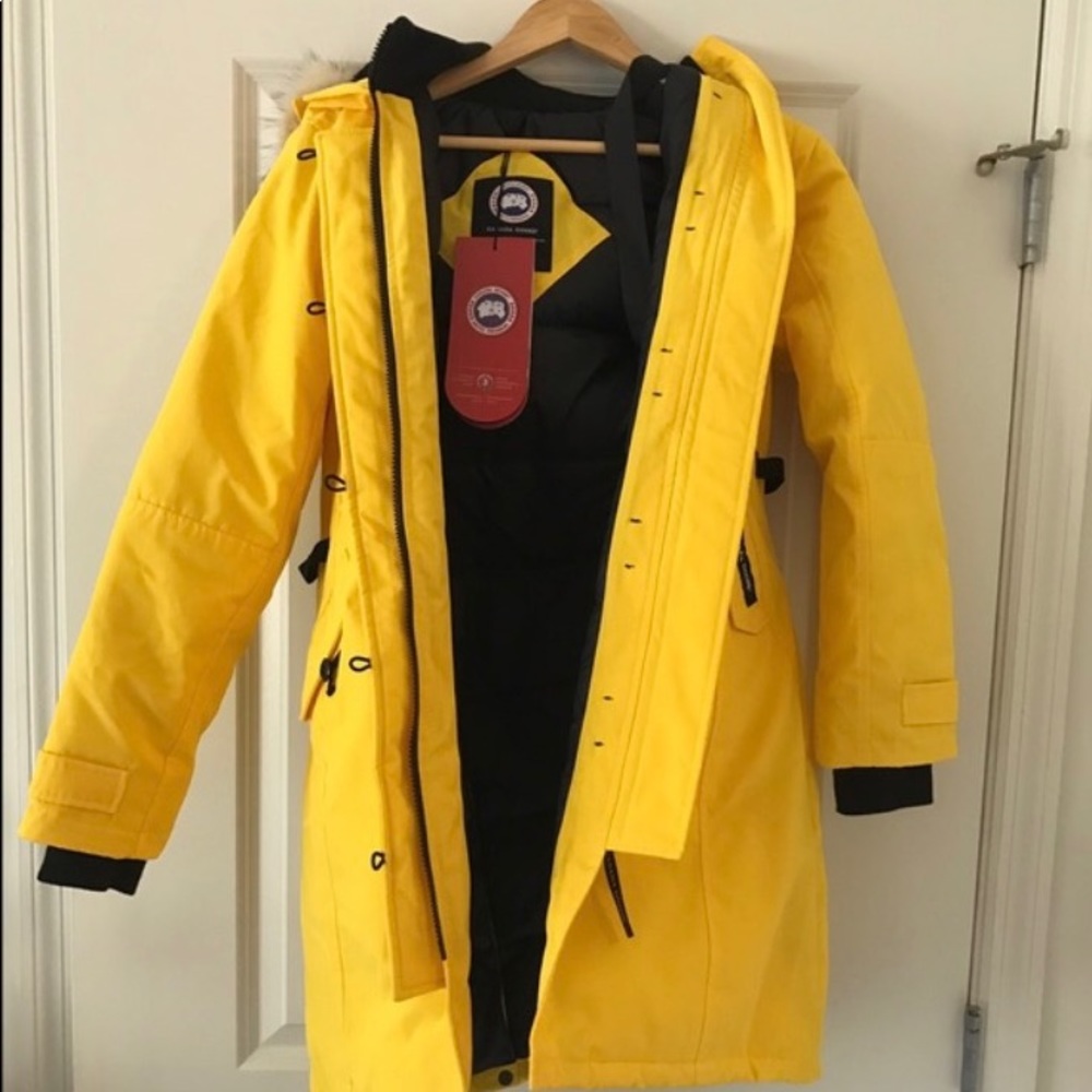 Rare Yellow Canada Goose Kensington Parka XS