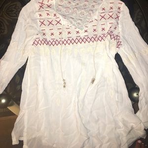 White peasant shirt