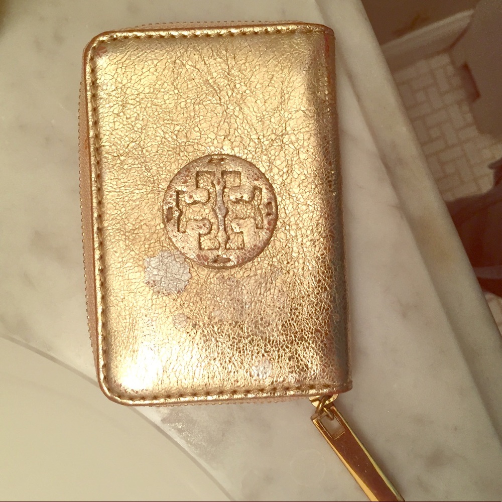 Good & silver polka dot design Tory Burch wallet
